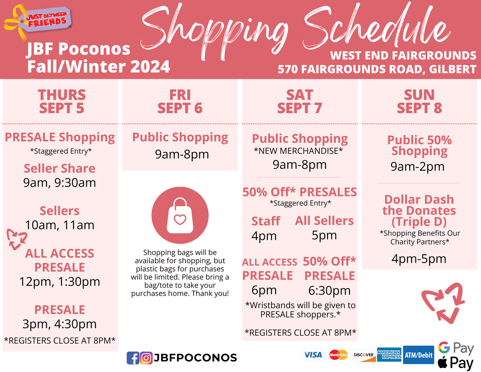 Shopping Schedule